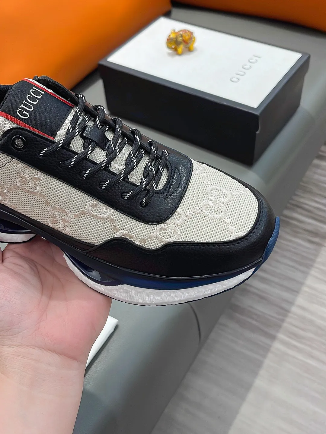 Men's shoes GUCCI "Gucci" P440 Regular size: 38-44 (casual shoes) Product materials: Selected cowhide upper, soft sheepskin lining; original outsole.